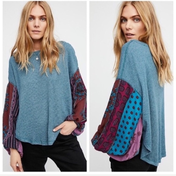 Free People Tops - FREE PEOPLE Blossom Thermal Top Shirt {T15}